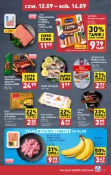 Gazetka promocyjna Aldi - Pełna oferta - Gazetka - ważna od 14.09 do 14.09.2024 - strona 21 - produkty: Kurczak, Banany, Mięso mielone, Sos, Por, Mus, Zupa, Jaja, Parówki, Parówki z szynki, Mięsne specjały, Golden Seafood, Tarczyński, Kotlet, Mięso