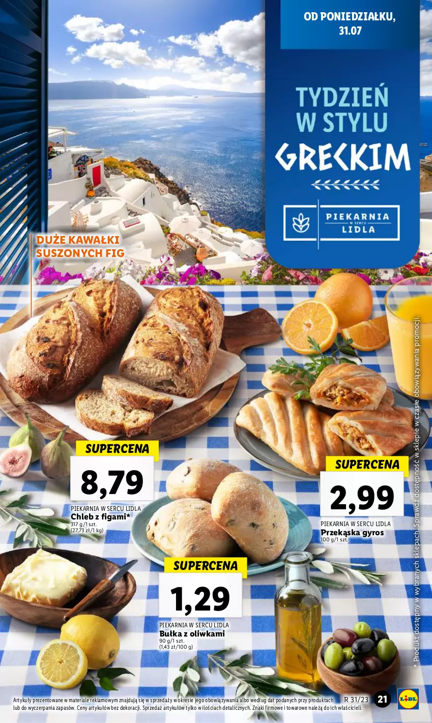 Gazetka promocyjna Lidl - GAZETKA - ważna 31.07 do 05.08.2023 - strona 31 - produkty: Bułka, Chleb, Gyros, Kawa, Ser