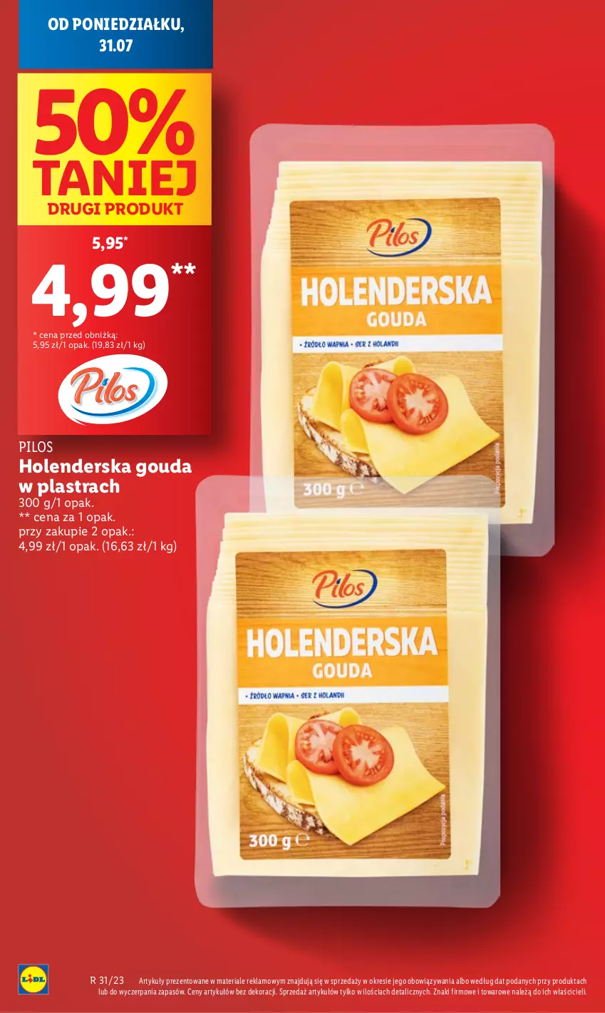 Gazetka promocyjna Lidl - GAZETKA - ważna 31.07 do 05.08.2023 - strona 4 - produkty: Gouda, Pilos