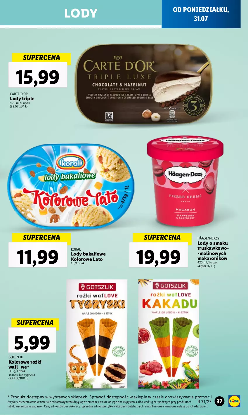 Gazetka promocyjna Lidl - GAZETKA - ważna 31.07 do 05.08.2023 - strona 47 - produkty: Gry, Lody, Makaron