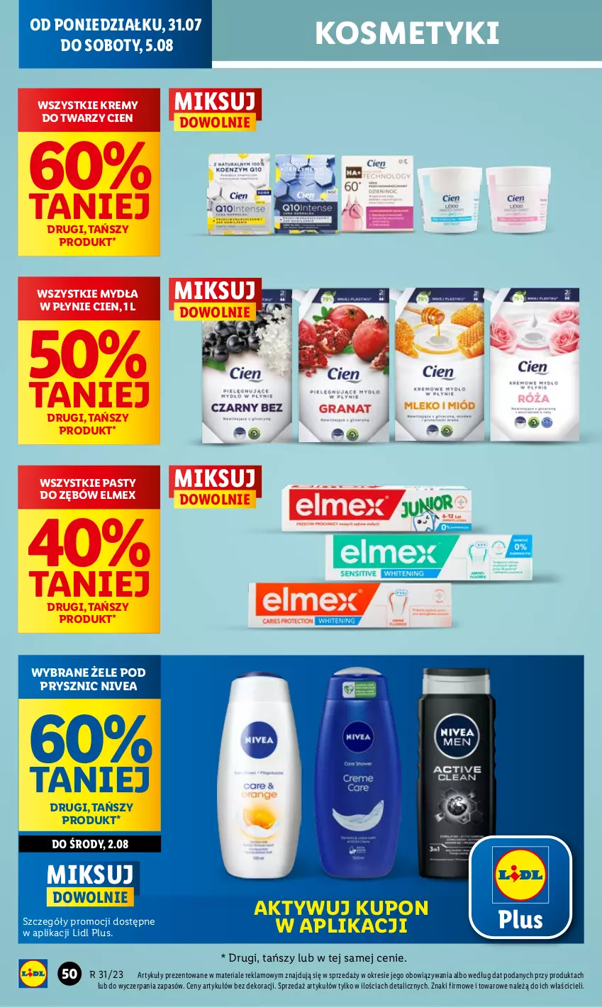 Gazetka promocyjna Lidl - GAZETKA - ważna 31.07 do 05.08.2023 - strona 62 - produkty: Elmex, Nivea