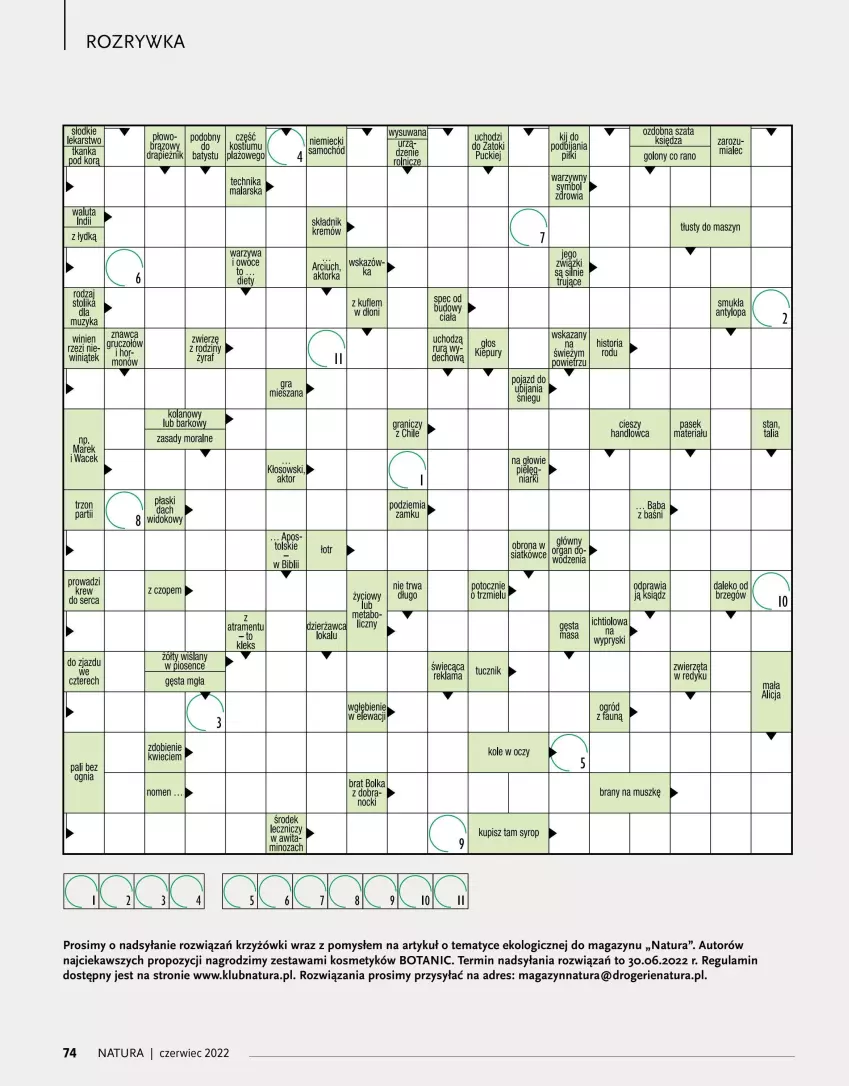 Gazetka promocyjna Drogerie Natura - Gazetka Drogerie Natura - ważna 01.06 do 30.06.2022 - strona 74 - produkty: Dres, Fa, Gra, Isla, Mus, Ogród, Orka, Pasek, Stolik, Syrop, Zwierzęta