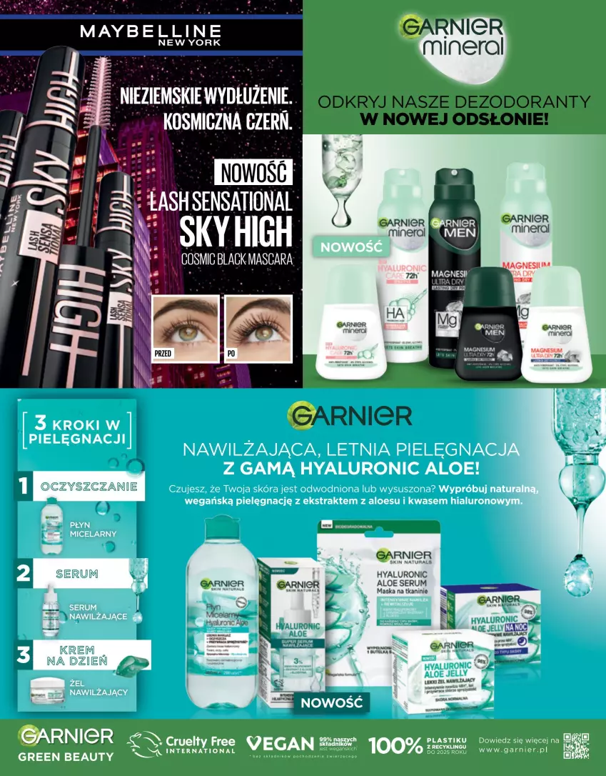 Gazetka promocyjna Drogerie Natura - Gazetka Drogerie Natura - ważna 01.06 do 30.06.2022 - strona 75 - produkty: Bell, Dezodorant, Garnier, Kawa, Maska, Maybelline, Rum, Sati, Ser, Serum