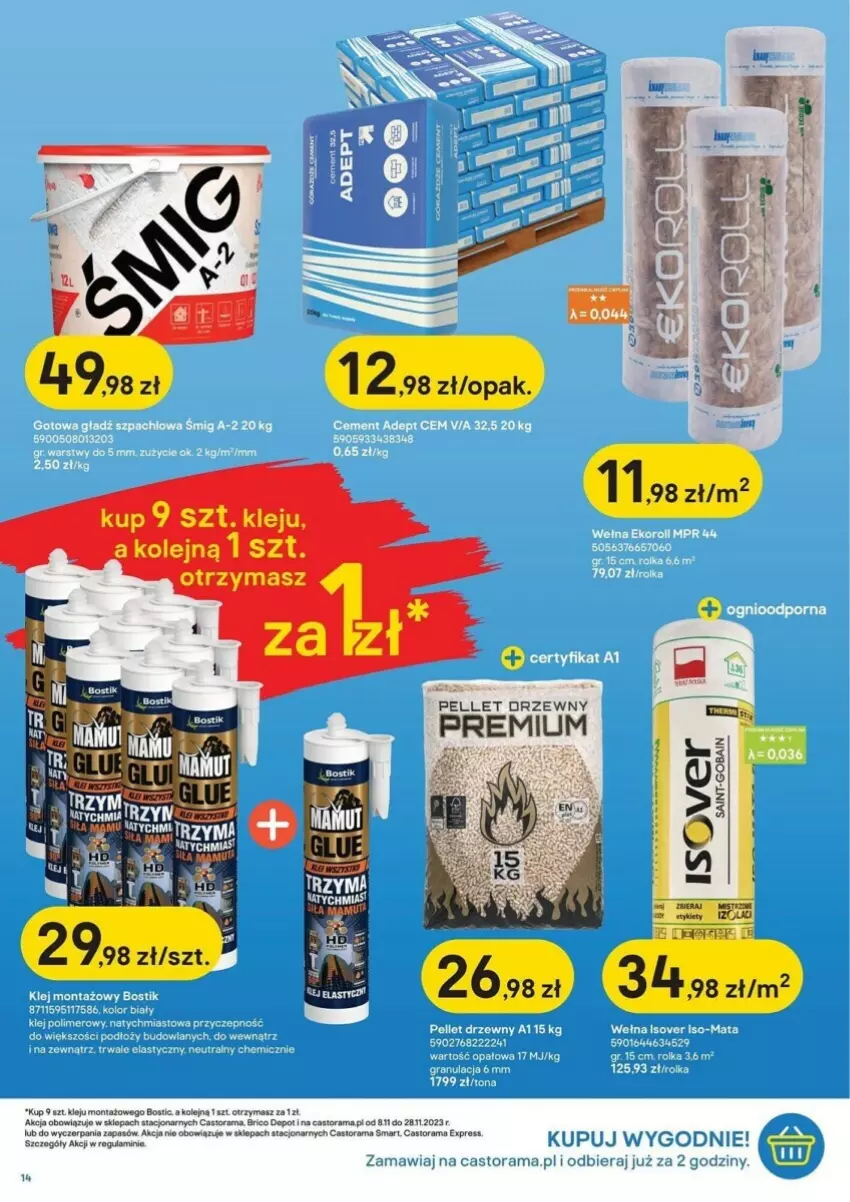 Gazetka promocyjna Castorama - ważna 08.11 do 28.11.2023 - strona 6 - produkty: Astor, Jaja, Klej, Olej, Pellet, Rama