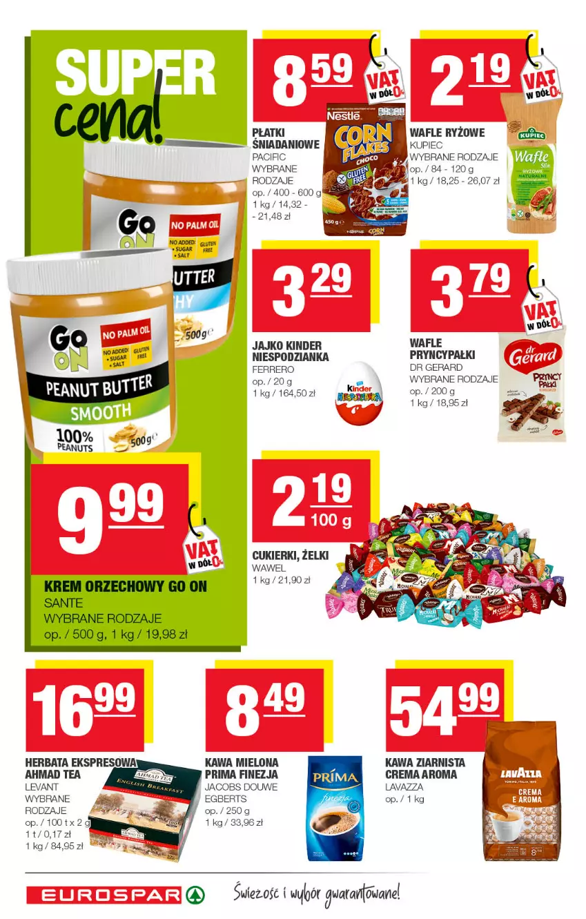 Gazetka promocyjna Spar - EuroSpar - ważna 14.03 do 24.03.2022 - strona 10 - produkty: Cif, Cukier, Cukierki, Danio, Dr Gerard, Ferrero, Herbata, Jacobs, Kawa, Kawa mielona, Kawa ziarnista, Kinder, Kupiec, Lavazza, Piec, Prima, Ryż, Wafle, Wawel