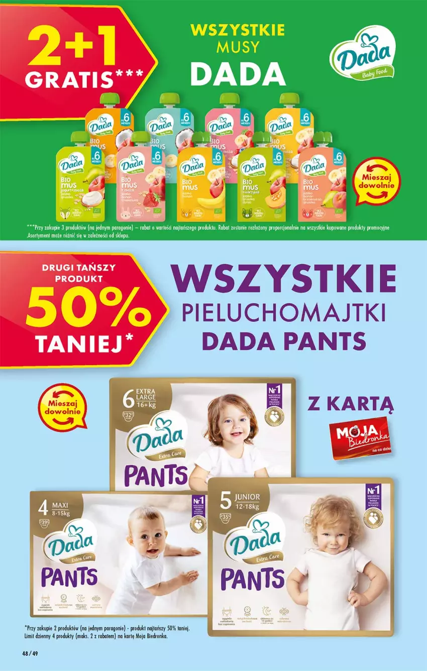 Gazetka promocyjna Biedronka - W tym tygodniu P - ważna 04.04 do 10.04.2022 - strona 48 - produkty: Dada, Dron, Majtki, Pieluchomajtki, Por