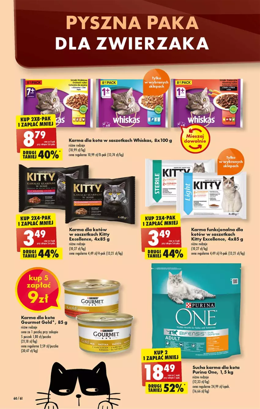 Gazetka promocyjna Biedronka - W tym tygodniu P - ważna 04.04 do 10.04.2022 - strona 60 - produkty: Fa, Gourmet Gold, Gra, Kawa, Mus, Pur, Purina, Sucha karma, Whiskas