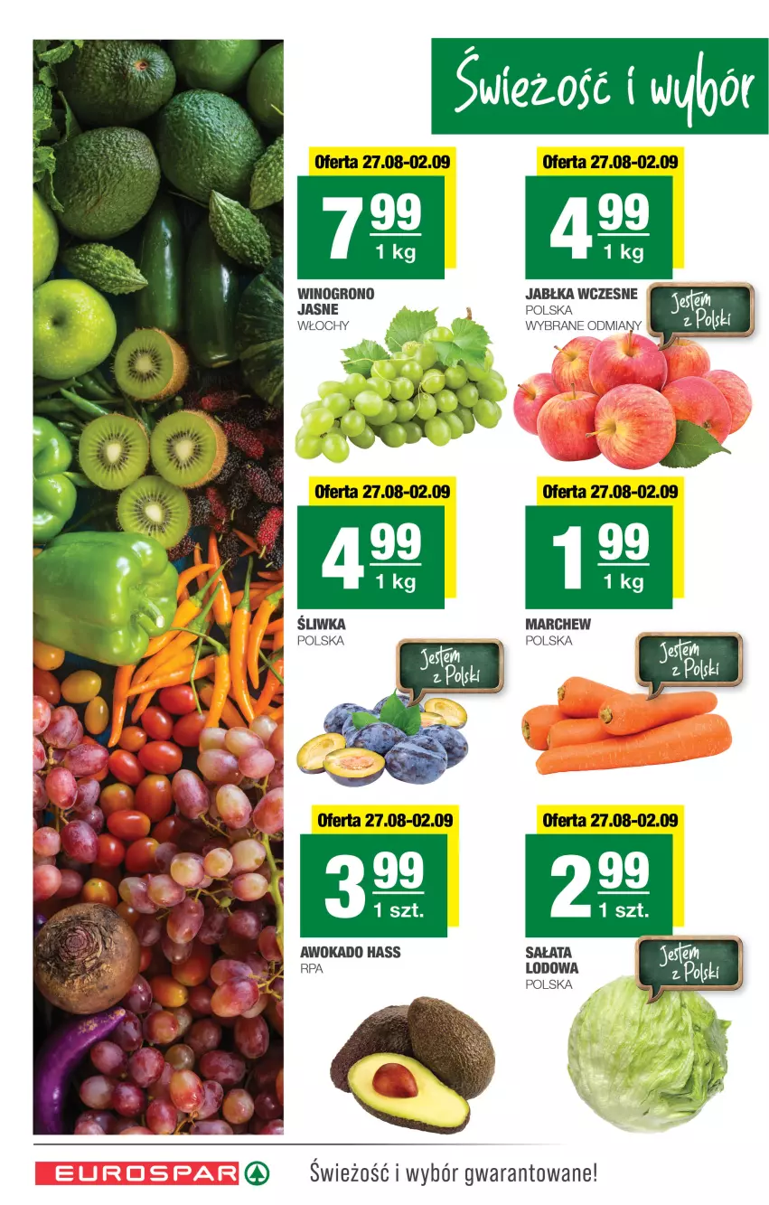 Gazetka promocyjna Spar - EuroSpar - ważna 24.08 do 03.09.2025 - strona 2 - produkty: Jabłka, Sałat, Wino