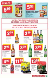 Gazetka promocyjna Spar - EuroSpar - Gazetka - ważna od 03.09 do 03.09.2025 - strona 15 - produkty: Piwo, Top, Pur, Kasztelan, Tatra, Carlsberg, Napój