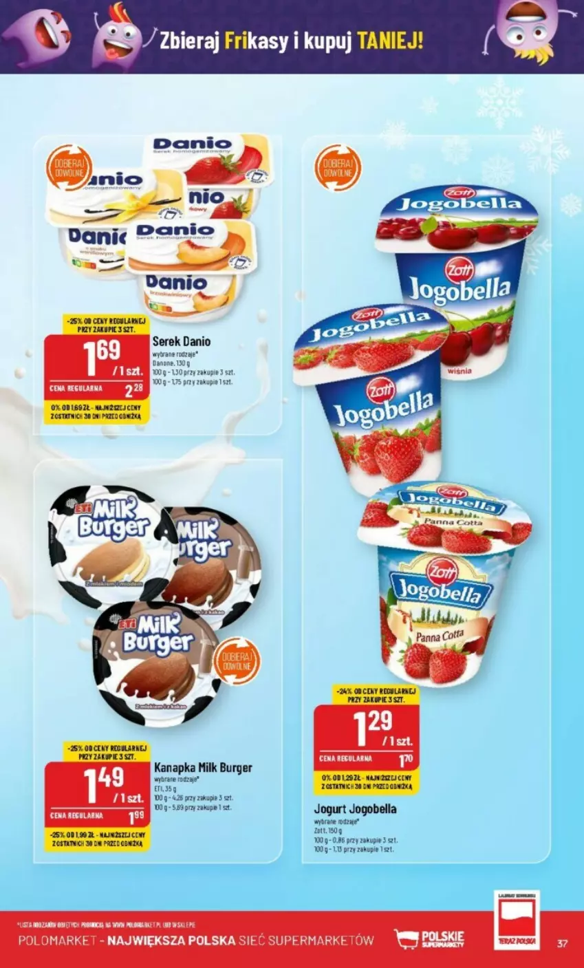 Gazetka promocyjna PoloMarket - ważna 06.12 do 12.12.2023 - strona 31 - produkty: Bell, Bella, Burger, Danio, Danone, Jogobella, Jogurt, Ser, Serek