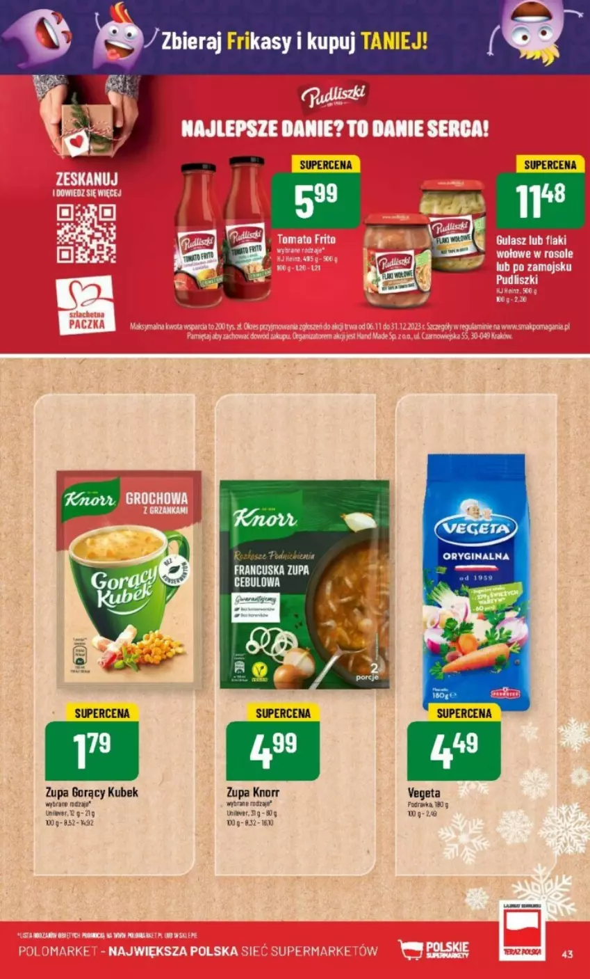 Gazetka promocyjna PoloMarket - ważna 06.12 do 12.12.2023 - strona 38 - produkty: Gin, Knorr, Kubek, Podravka, Vegeta, Zupa, Zupa cebulowa