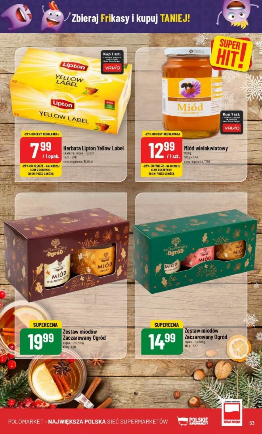 Gazetka promocyjna PoloMarket - ważna 06.12 do 12.12.2023 - strona 49 - produkty: Herbata, Lipton, Miód, Ogród, Top