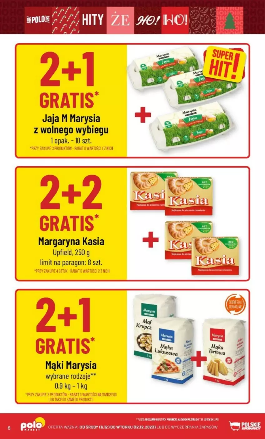 Gazetka promocyjna PoloMarket - ważna 06.12 do 12.12.2023 - strona 56 - produkty: Jaja, Kasia, Margaryna