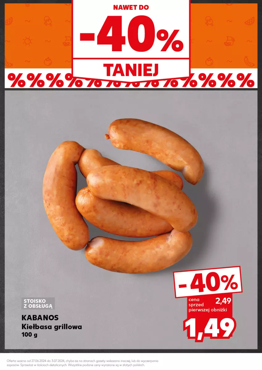 Gazetka promocyjna Kaufland - Kaufland - ważna 01.07 do 03.07.2024 - strona 11 - produkty: Grill, Kabanos, Kiełbasa