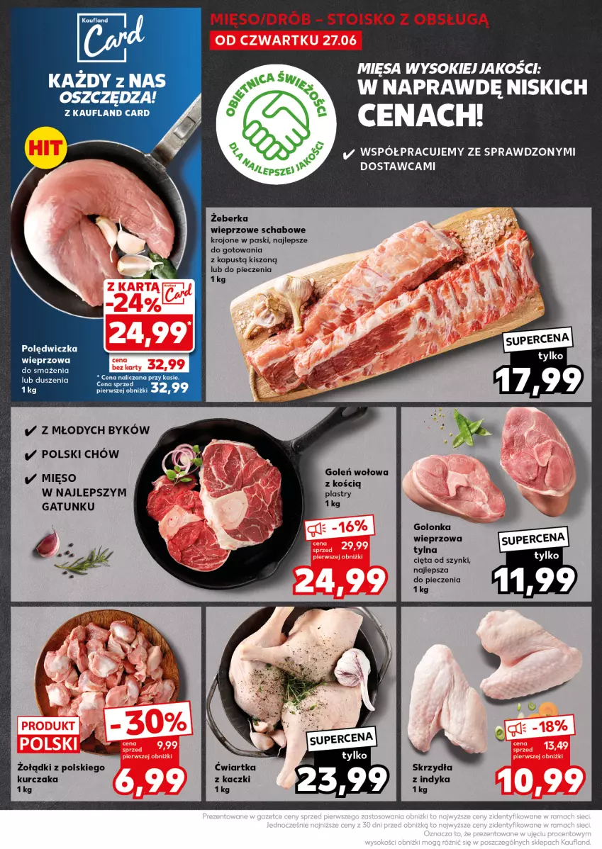 Gazetka promocyjna Kaufland - Kaufland - ważna 01.07 do 03.07.2024 - strona 12 - produkty: Drób, Golonka wieprzowa, Kapustą, Kurczak, Mięso, Piec, Sok