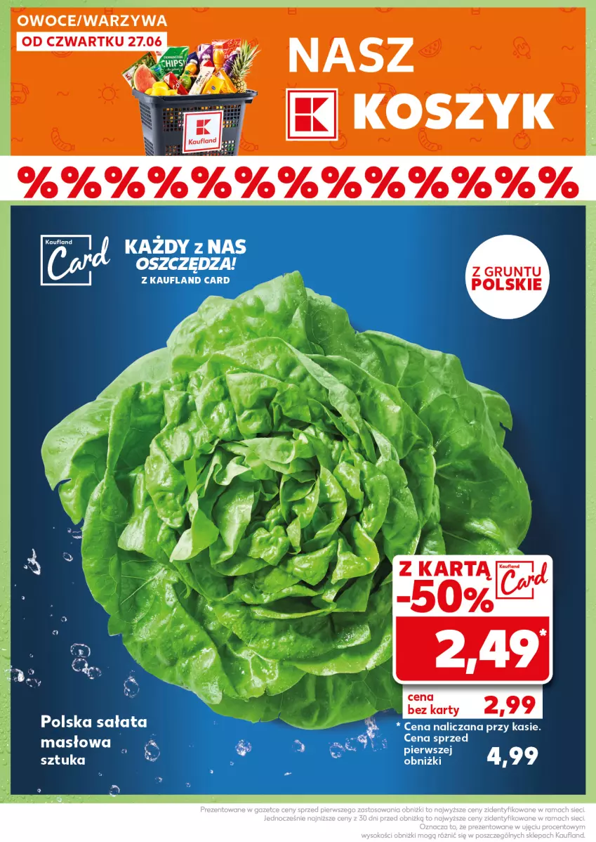 Gazetka promocyjna Kaufland - Kaufland - ważna 01.07 do 03.07.2024 - strona 6 - produkty: Grunt, Masło, Sałat