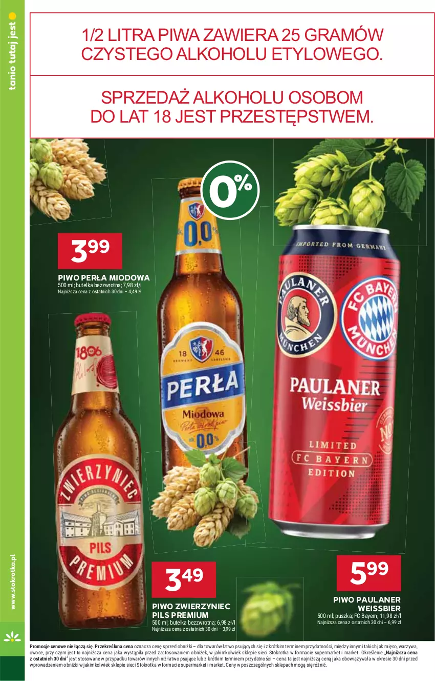 Gazetka promocyjna Stokrotka - Supermarket - ważna 12.06 do 16.06.2025 - strona 16 - produkty: Gra, Mięso, Owoce, Perła, Piwa, Piwo, Warzywa