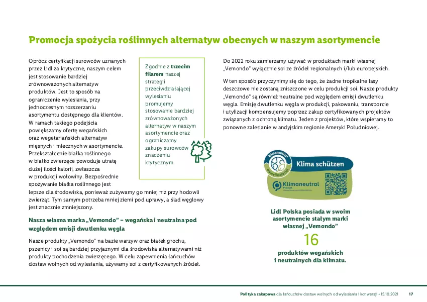 Gazetka promocyjna Lidl - Polityka zakupowa łańcuchów dostaw - ważna 15.10.2021 do 31.12.2030 - strona 18 - produkty: Gra, Groch, Por, Rama, Tran
