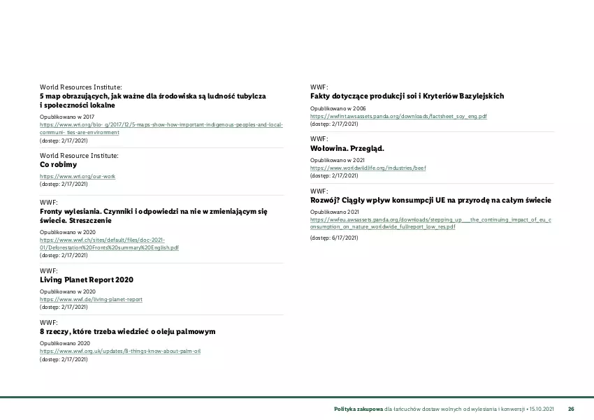 Gazetka promocyjna Lidl - Polityka zakupowa łańcuchów dostaw - ważna 15.10.2021 do 31.12.2030 - strona 27 - produkty: Bazyl, Fa, Obraz, Olej, Panda, Por, Wołowina