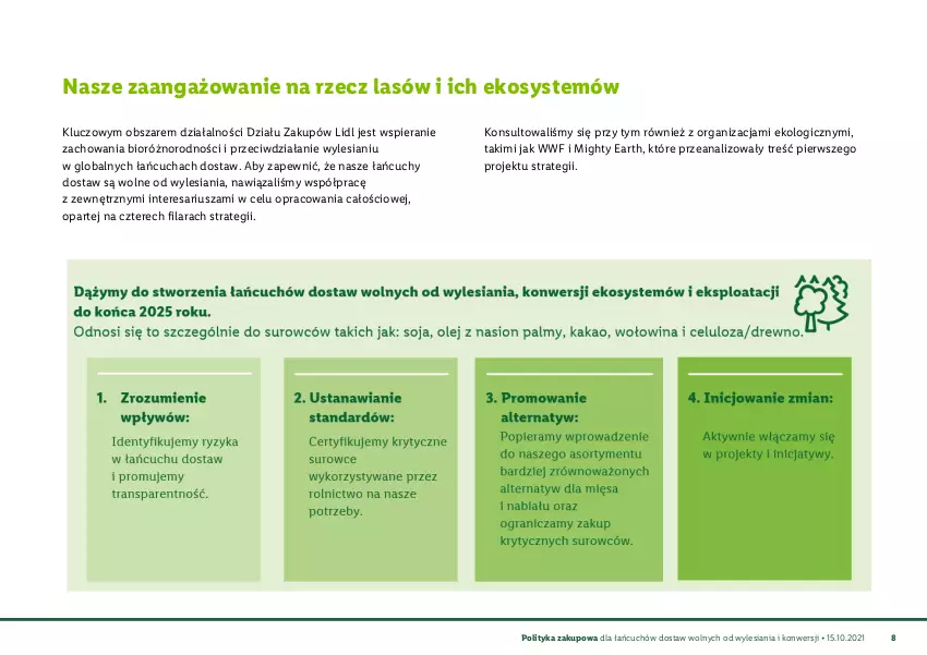 Gazetka promocyjna Lidl - Polityka zakupowa łańcuchów dostaw - ważna 15.10.2021 do 31.12.2030 - strona 9