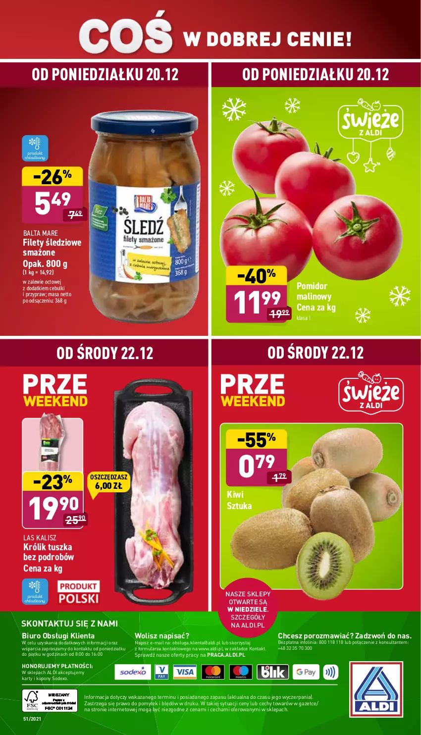 Gazetka promocyjna Aldi - Katalog Moda i Dom - ważna 22.12 do 31.12.2021 - strona 16 - produkty: Balta Mare, Biuro, Kiwi, Królik, O nas, Pomidor malinowy, Por, Tusz