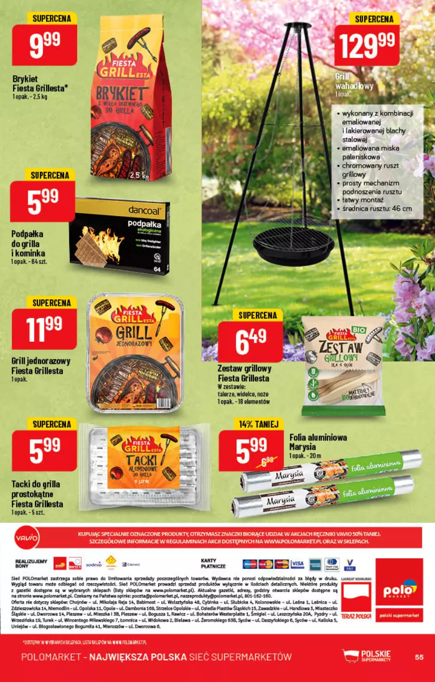 Gazetka promocyjna PoloMarket - Gazetka pomocyjna - ważna 08.06 do 14.06.2022 - strona 55 - produkty: BIC, Folia aluminiowa, Grill, Inka, Lakier, Miska, Noż, Palenisko, Ser, Talerz