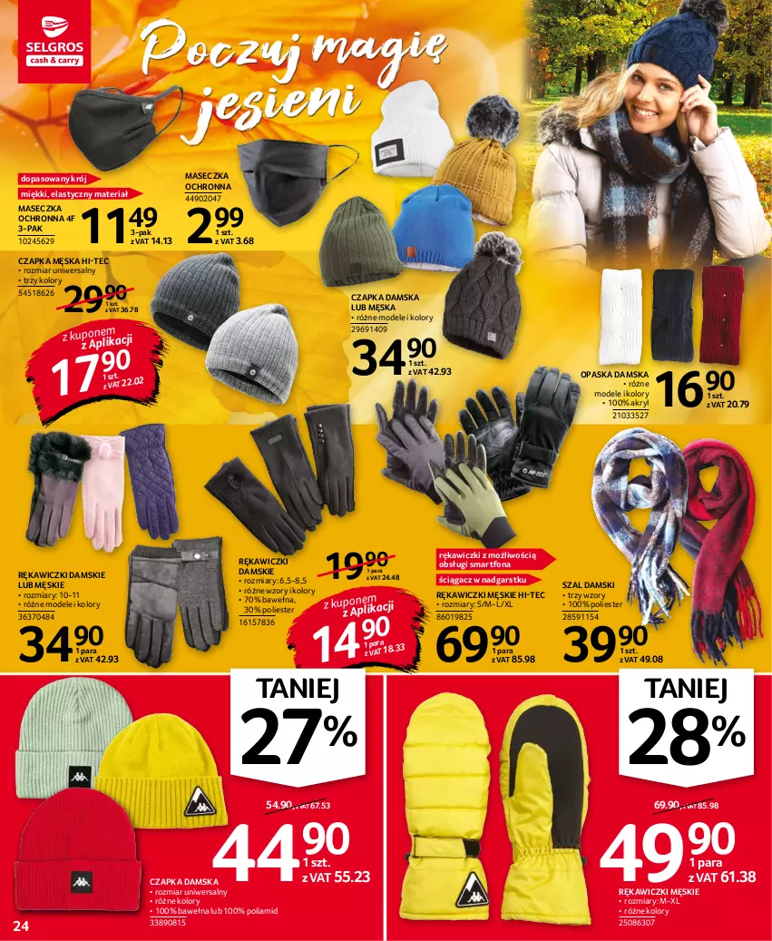 Gazetka promocyjna Selgros - Oferta przemysłowa - ważna 10.11 do 24.11.2021 - strona 24 - produkty: Czapka, Hi-Tec, Opaska, Smartfon, Szal, Wełna