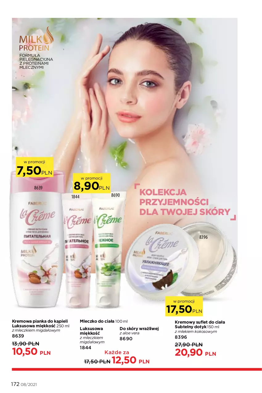 Gazetka promocyjna Faberlic - Gazetka - ważna 24.05 do 13.06.2021 - strona 172 - produkty: Aloe vera, Kokos, Mleczko, Mleczko do ciała