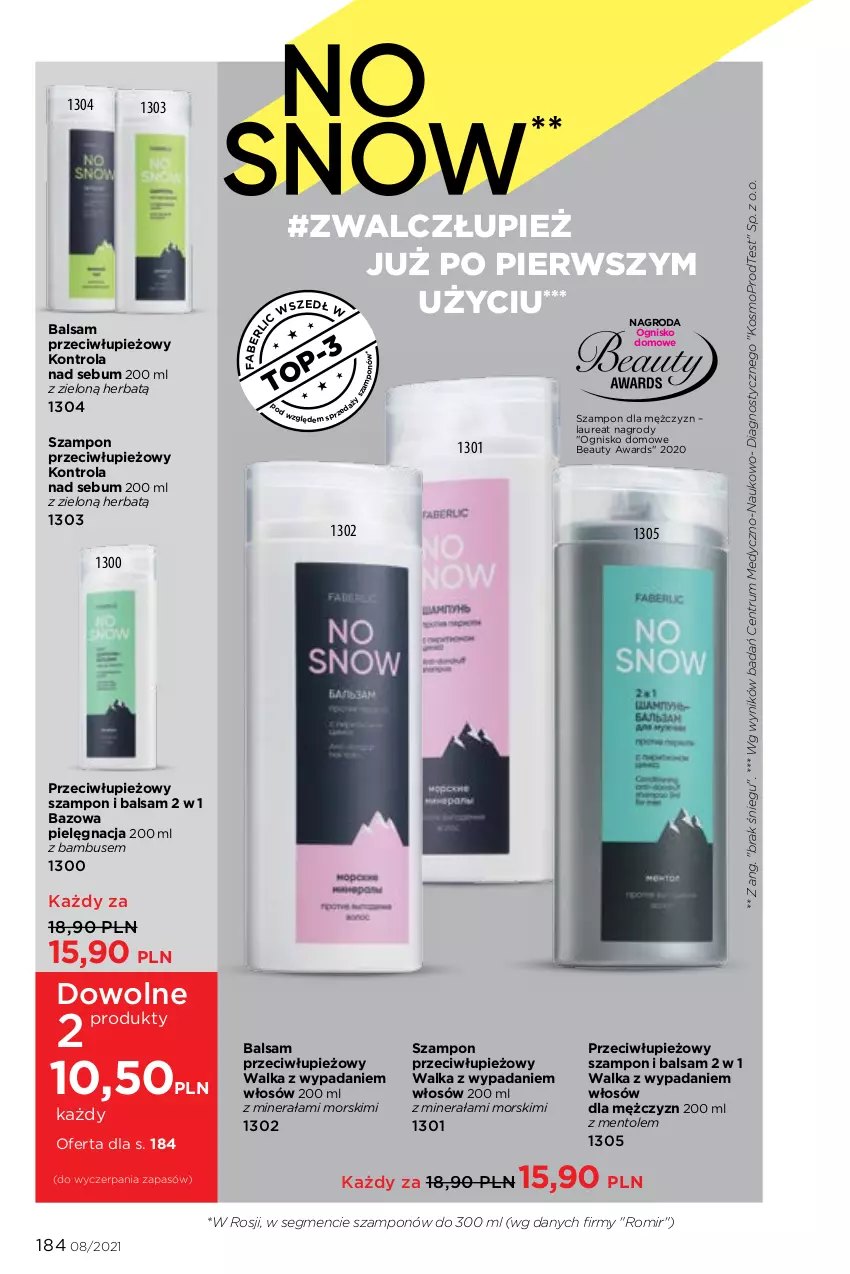 Gazetka promocyjna Faberlic - Gazetka - ważna 24.05 do 13.06.2021 - strona 184 - produkty: Fa, Laur, Mop, Rum, Szampon