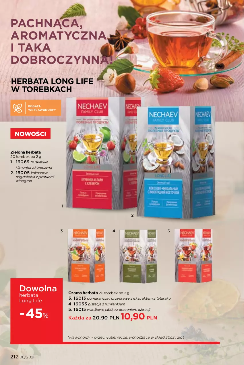 Gazetka promocyjna Faberlic - Gazetka - ważna 24.05 do 13.06.2021 - strona 212 - produkty: Herbata, Kokos, Limonka, Przyprawy, Rum, Torebka, Wino