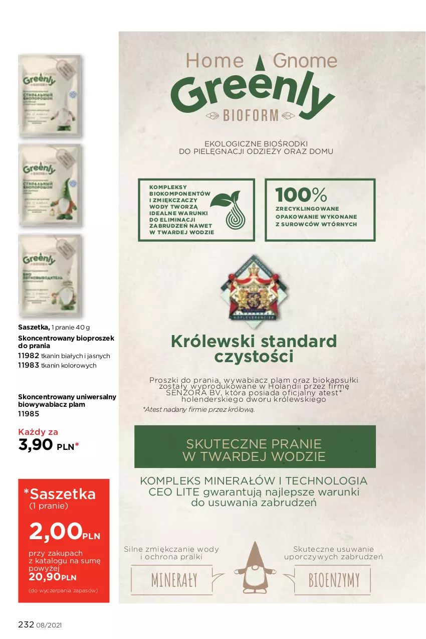 Gazetka promocyjna Faberlic - Gazetka - ważna 24.05 do 13.06.2021 - strona 232 - produkty: Biokap, Królewski, Okap, Por, Pralki, Proszek do prania