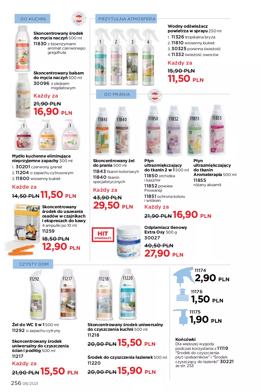 Gazetka promocyjna Faberlic - Gazetka - ważna 24.05 do 13.06.2021 - strona 256 - produkty: Aksam, Balsam do mycia naczyń, Bryza, Bukiet, Cytryny, Czajnik, Do mycia naczyń, Gra, Granat, Grejpfrut, Mydło, Odplamiacz, Odświeżacz powietrza, Olej, Piekarnik, Por, Róża, Tera