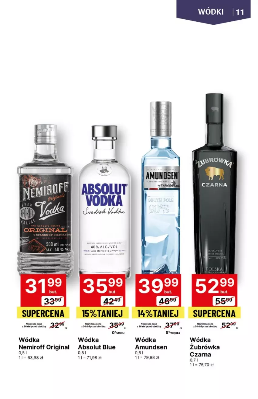 Gazetka promocyjna Delikatesy Centrum - DeliBarek DC12-DC13 - ważna 21.03 do 03.04.2024 - strona 11 - produkty: Absolut, Amundsen, Gin, Wódka