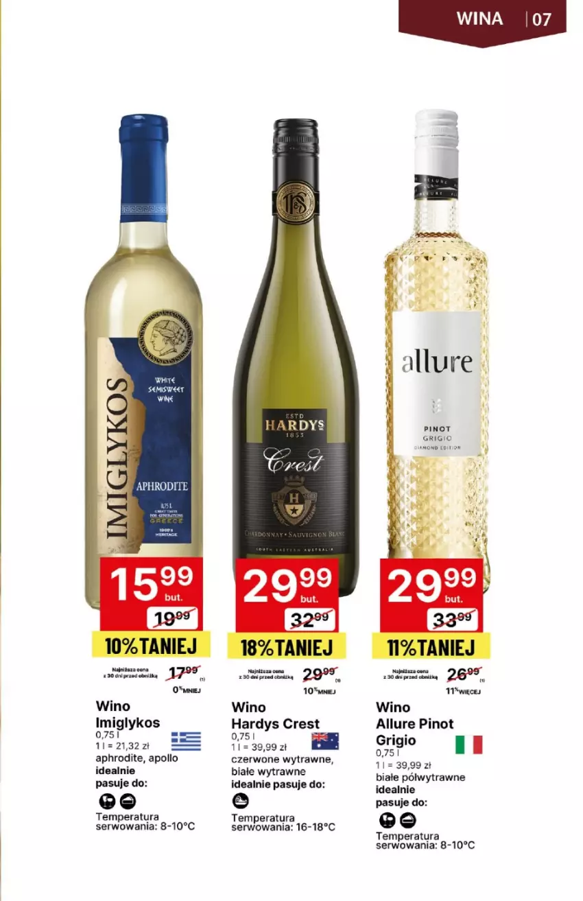 Gazetka promocyjna Delikatesy Centrum - DeliBarek DC12-DC13 - ważna 21.03 do 03.04.2024 - strona 7 - produkty: Pinot Grigio, Ser, Wino