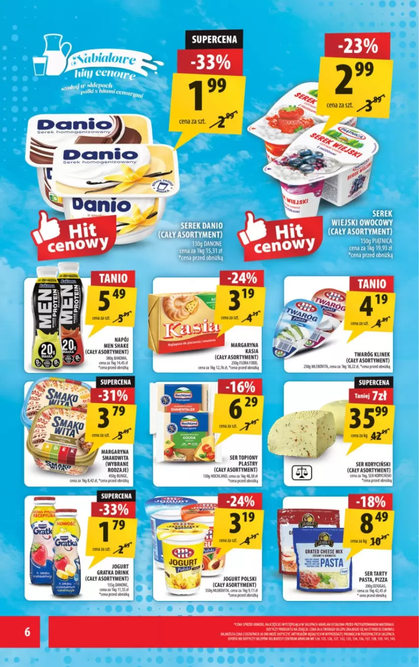 Gazetka promocyjna Arhelan - Gazetka - ważna 21.11 do 30.11.2025 - strona 6 - produkty: Flora, Gra, Jogurt, Kasia, LEGO, Margaryna, Mleko, Napój, Pizza, Ser, Ser topiony, Smakowita, Top, Twaróg