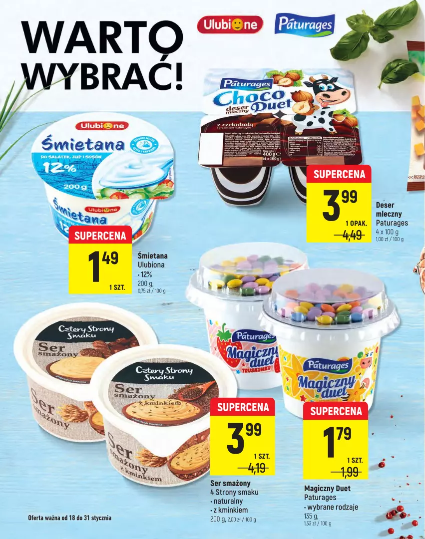 Gazetka promocyjna Intermarche - Warto - ważna 18.01 do 31.01.2022 - strona 6 - produkty: Deser, Deser mleczny, Ser