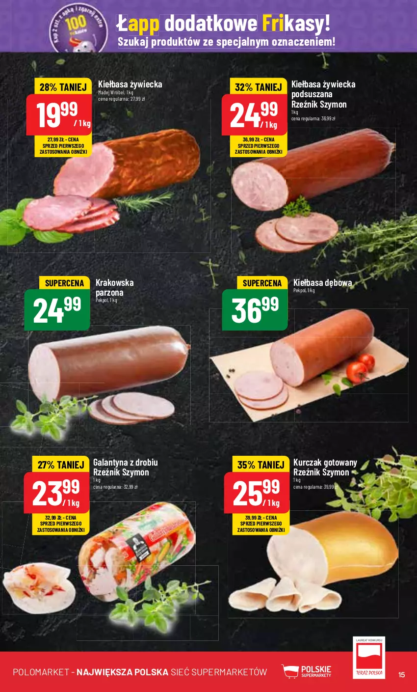 Gazetka promocyjna PoloMarket - Gazetka pomocyjna - ważna 10.07 do 16.07.2024 - strona 15 - produkty: Gala, Galantyna, Kiełbasa, Kurczak, Kurczak gotowany, Madej Wróbel, Pekpol