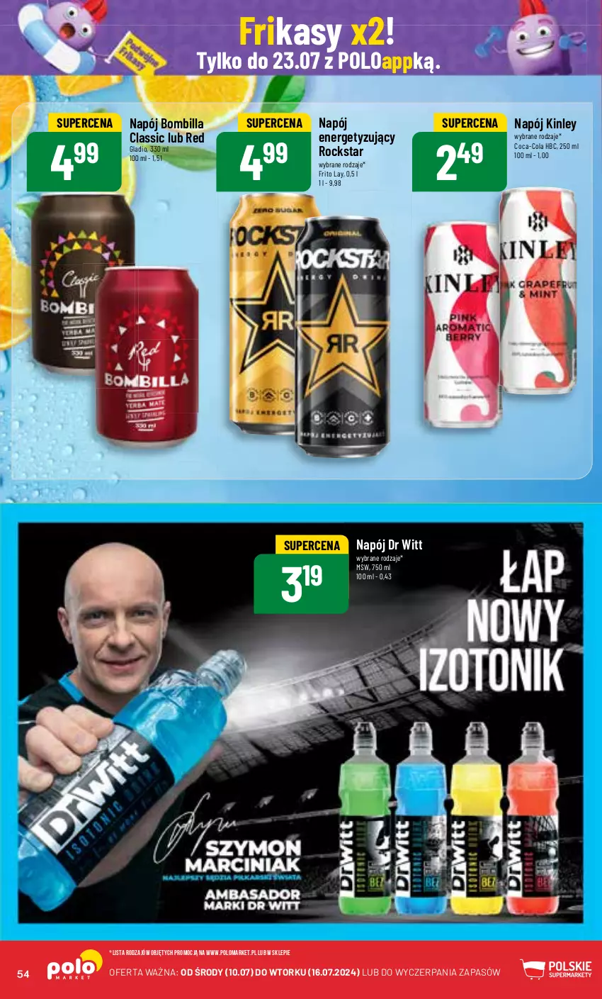 Gazetka promocyjna PoloMarket - Gazetka pomocyjna - ważna 10.07 do 16.07.2024 - strona 54 - produkty: Coca-Cola, Napój