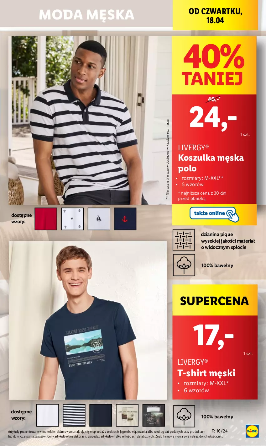 Gazetka promocyjna Lidl - GAZETKA - ważna 18.04 do 20.04.2024 - strona 15 - produkty: Dada, Kosz, Koszulka, Moda, Sok, T-shirt