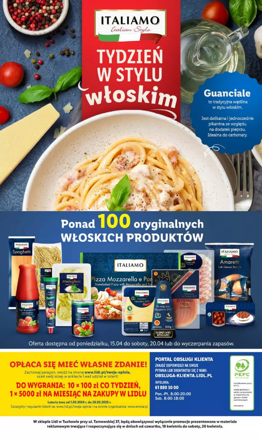 Gazetka promocyjna Lidl - GAZETKA - ważna 18.04 do 20.04.2024 - strona 45 - produkty: Gin, Gra, Mola, Pieprz, Pizza, Por, Portal, Wędlina