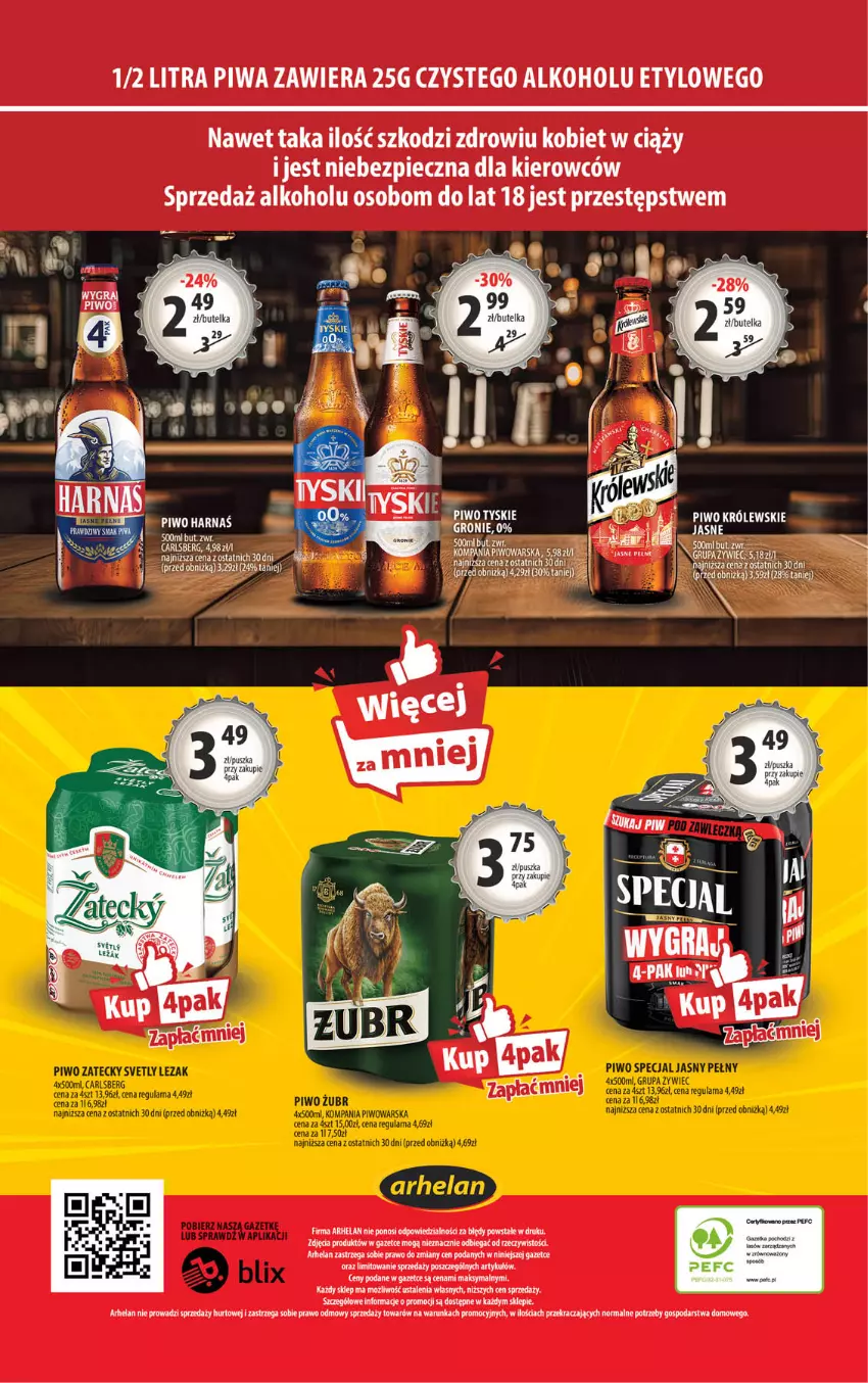 Gazetka promocyjna Arhelan - Gazetka - ważna 08.05 do 17.05.2026 - strona 20 - produkty: Carlsberg, Fa, Harnaś, Jaja, Piwa, Piwo
