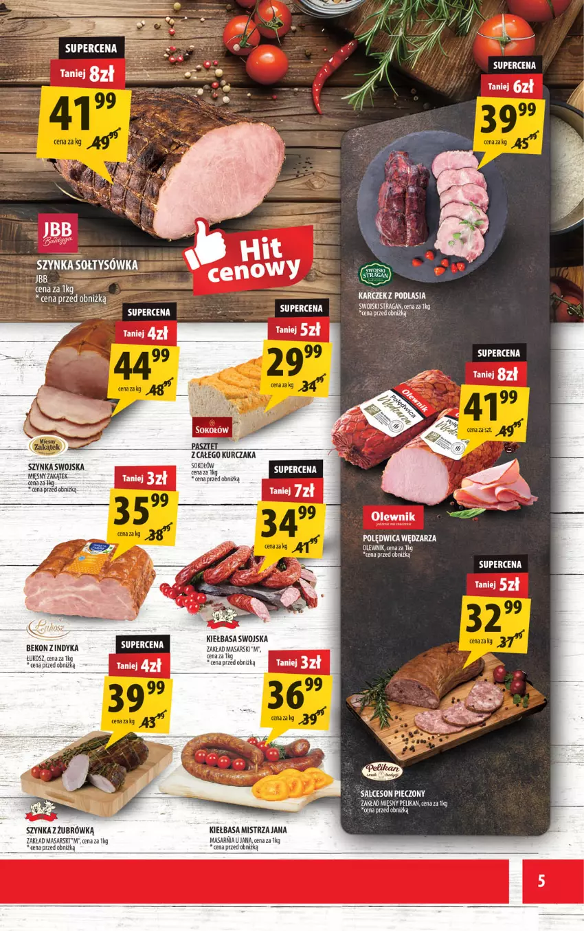 Gazetka promocyjna Arhelan - Gazetka - ważna 08.05 do 17.05.2026 - strona 5 - produkty: Beko, Fa, Kiełbasa, Kurczak, LANA, Olewnik, Polędwica, Szynka