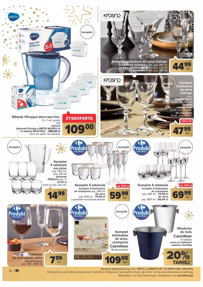 Gazetka promocyjna Carrefour - Gazetka Prezenty - ważna 08.11 do 26.11.2022 - strona 12 - produkty: Brit, Brita, Brita Maxtra, Dzbanek, Dzbanek filtrujący, Fresco, Gala, Gra, Kieliszek