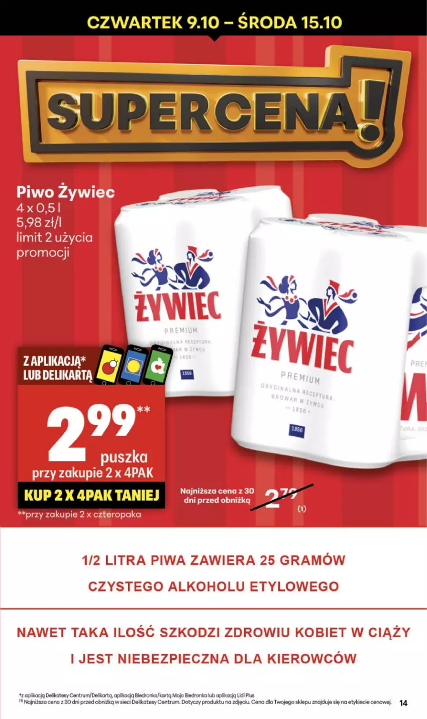 Gazetka promocyjna Delikatesy Centrum - Franczyza DC41 Czwartek - ważna 09.10 do 15.10.2025 - strona 14 - produkty: Dron, Rum