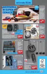 Gazetka promocyjna Aldi - Artykuły przemysłowe i tekstylia - Gazetka - ważna od 28.06 do 28.06.2025 - strona 3 - produkty: Zestaw wkrętaków, Noż, Inka, Nożyczki, Miarka, Stojak, Biurko, Kabel USB, Materac, Tera, Kamera, Silan, Wkręt, Haczyk, Poziomica, Kompresor, Akumulator