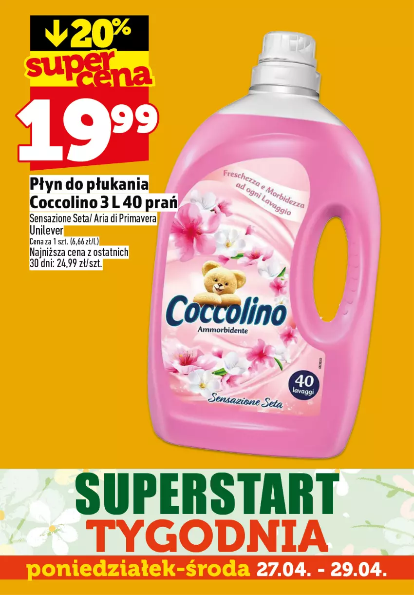 Gazetka promocyjna Topaz - Gazetka - ważna 27.04 do 29.04.2026 - strona 7 - produkty: Coccolino, Płyn do płukania, Prima, Primavera