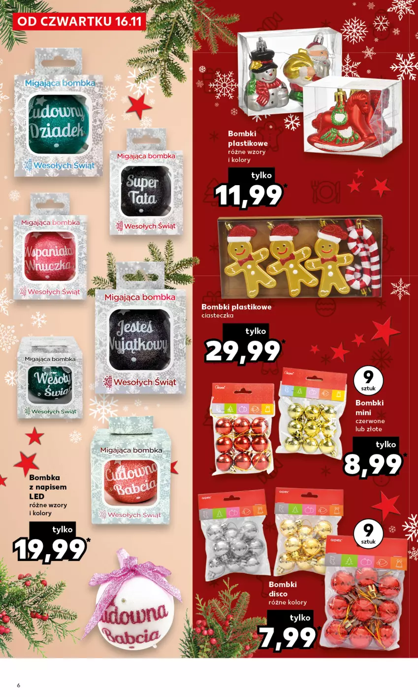 Gazetka promocyjna Kaufland - Kaufland - ważna 16.11 do 23.12.2023 - strona 6 - produkty: Bombki