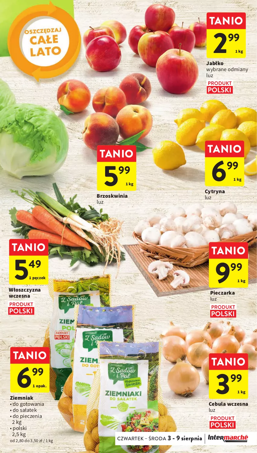 Gazetka promocyjna Intermarche - Gazetka Intermarche - ważna 03.08 do 09.09.2023 - strona 16 - produkty: Cebula, Piec, Pieczarka, Sałat