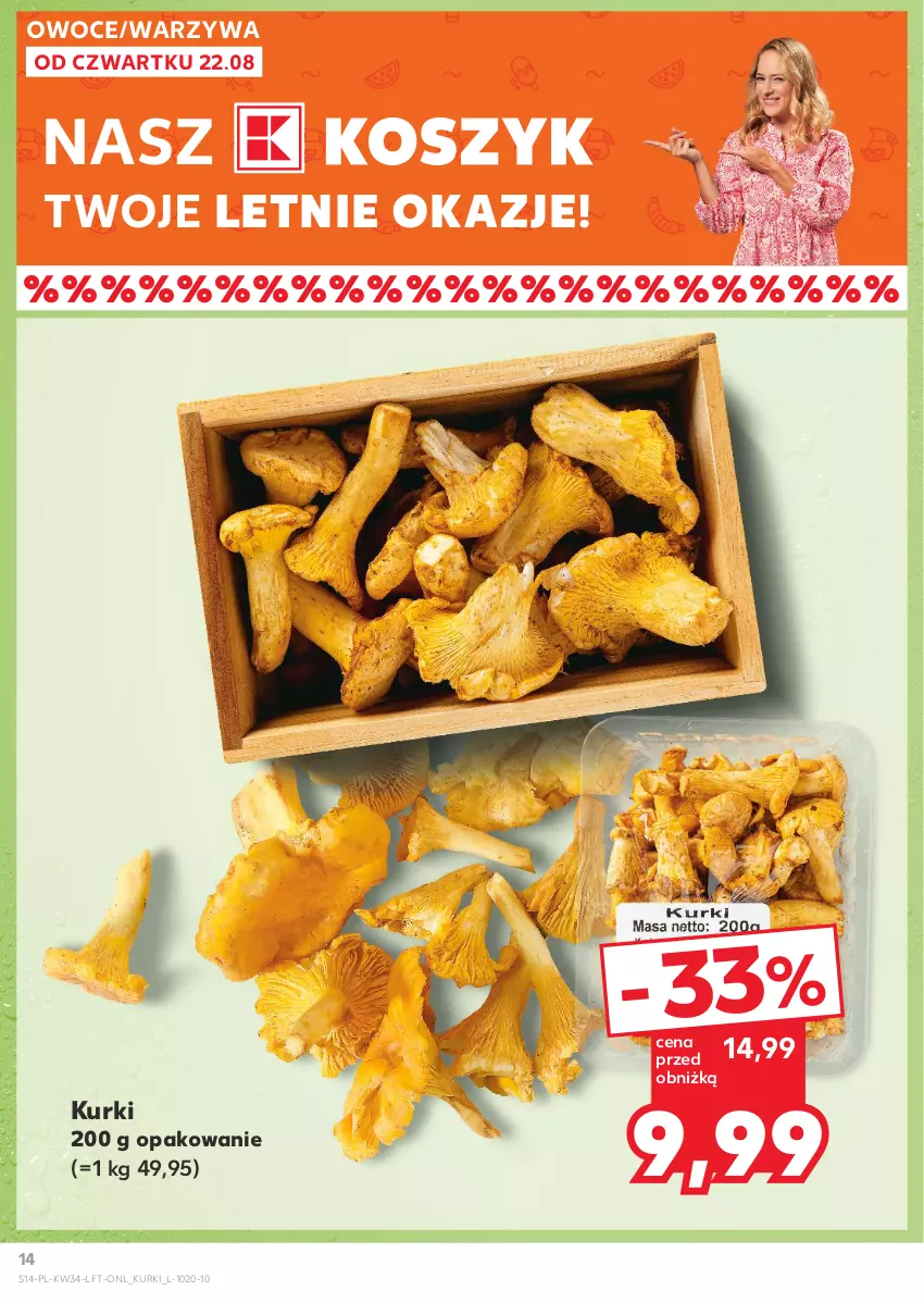 Gazetka promocyjna Kaufland - Gazetka tygodnia - ważna 22.08 do 28.08.2024 - strona 14 - produkty: Kosz, Owoce, Warzywa