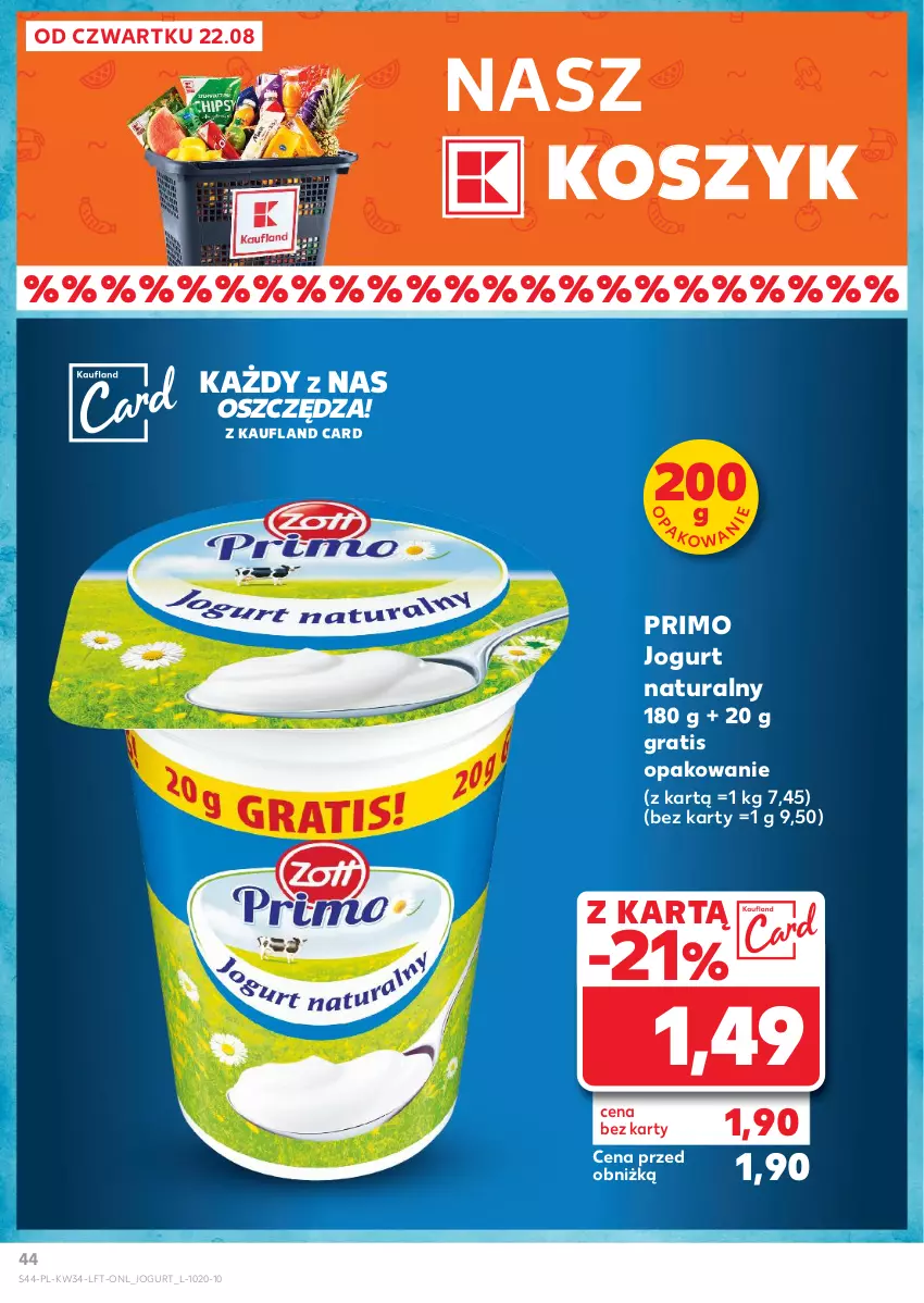 Gazetka promocyjna Kaufland - Gazetka tygodnia - ważna 22.08 do 28.08.2024 - strona 44 - produkty: Gra, Jogurt, Jogurt naturalny, Kosz